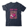 Breast Cancer Ribbon Pink Out Football Pink Ribbon Bleached Shirt & Hoodie | siriusteestore