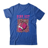 Breast Cancer Ribbon Pink Out Football Pink Ribbon Bleached Shirt & Hoodie | siriusteestore
