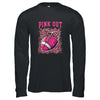 Breast Cancer Ribbon Pink Out Football Pink Ribbon Bleached Shirt & Hoodie | siriusteestore