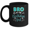Bro Of The Birthday Girl Family Donut Birthday Mug | siriusteestore