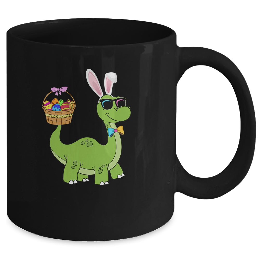 Brontosaurus Bunny Ears Egg Easter Day Dinosaur Dino Boys Mug | siriusteestore