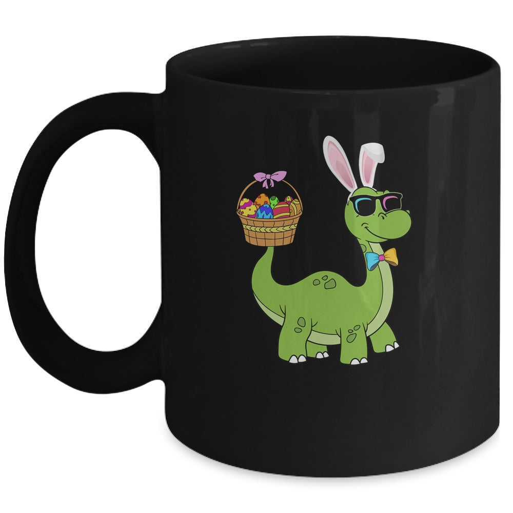Brontosaurus Bunny Ears Egg Easter Day Dinosaur Dino Boys Mug | siriusteestore