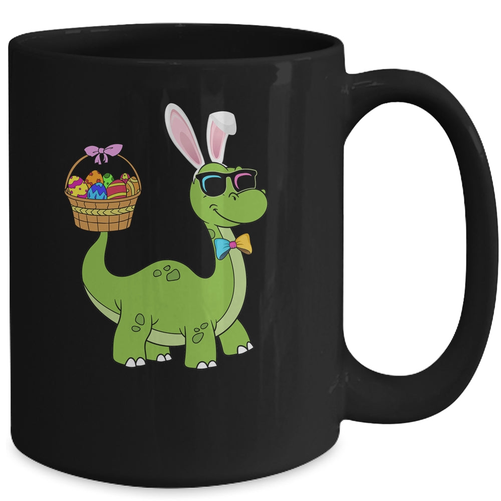 Brontosaurus Bunny Ears Egg Easter Day Dinosaur Dino Boys Mug | siriusteestore