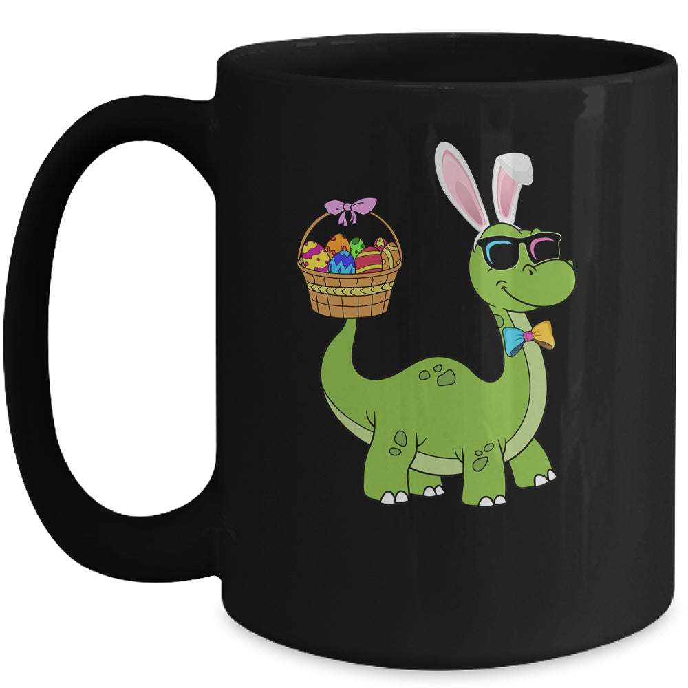 Brontosaurus Bunny Ears Egg Easter Day Dinosaur Dino Boys Mug | siriusteestore