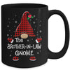 Brother-In-Law Gnome Buffalo Plaid Matching Christmas Pajama Gift Mug | siriusteestore