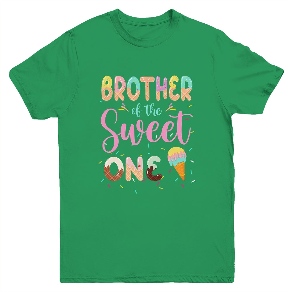 Brother Of The Sweet One Ice Cream 1st First Birthday Family Youth Shirt Shirt & Hoodie | siriusteestore