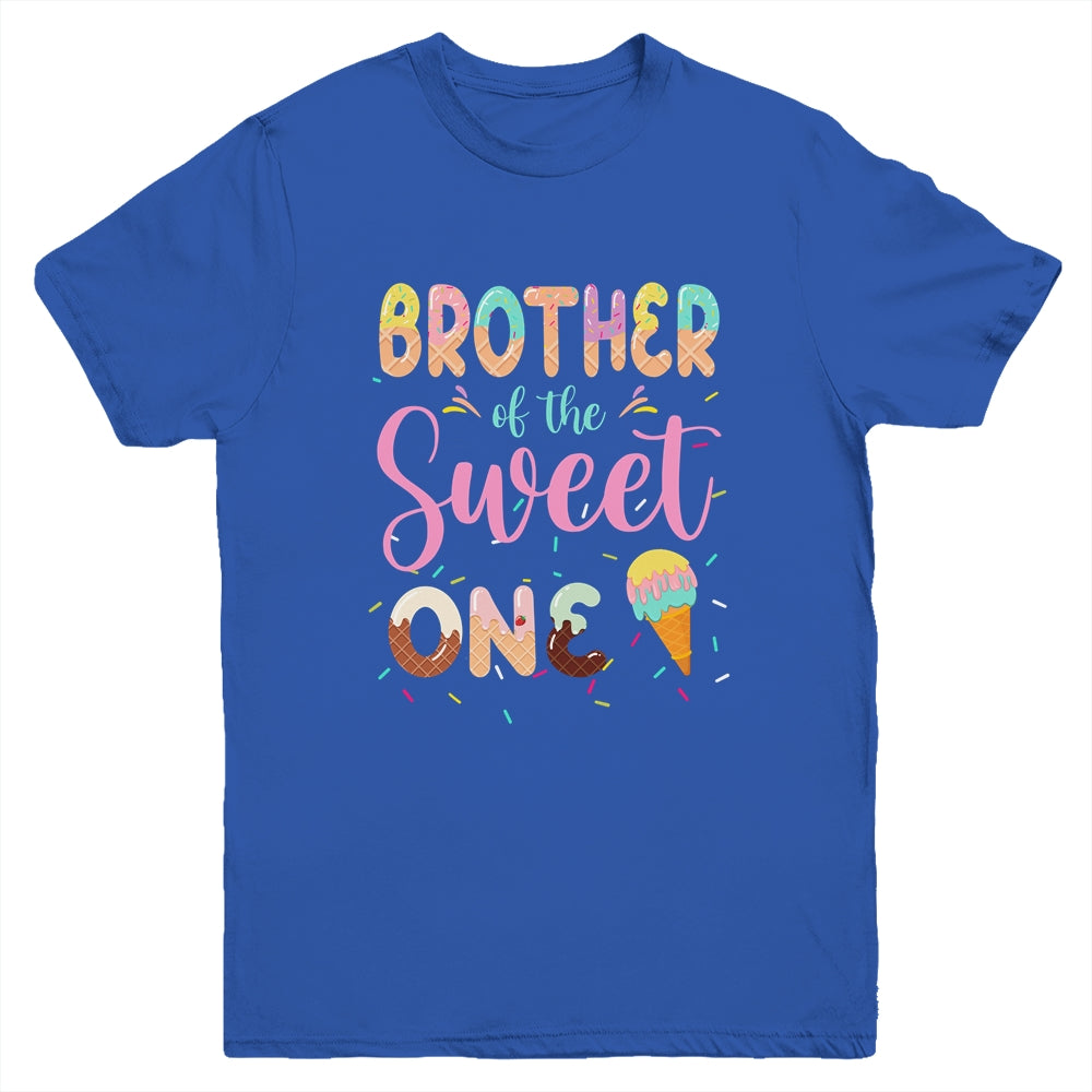 Brother Of The Sweet One Ice Cream 1st First Birthday Family Youth Shirt Shirt & Hoodie | siriusteestore