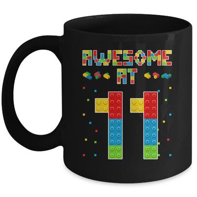 Building Blocks Bricks Awesome at 11 Years Old Birthday Boy Mug | siriusteestore