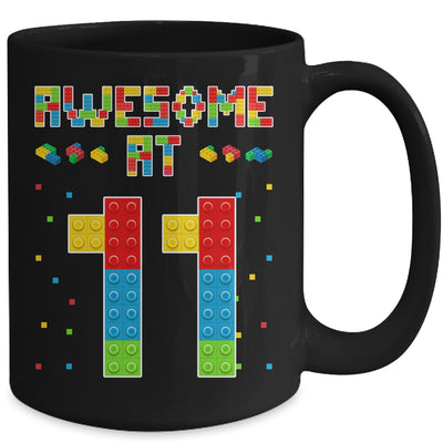 Building Blocks Bricks Awesome at 11 Years Old Birthday Boy Mug | siriusteestore