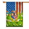 Bull American USA Flag 4th of July Dog Lover On Independence Day | siriusteestore