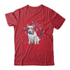 Bull Terrier Dog American USA Flag 4th of July women Lover Shirt & Tank Top | siriusteestore