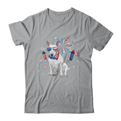 Bull Terrier Dog American USA Flag 4th of July women Lover Shirt & Tank Top | siriusteestore