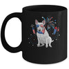 Bull Terrier Dog American USA Flag 4th of July women Lover Mug | siriusteestore