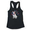 Bull Terrier Dog American USA Flag 4th of July women Lover Shirt & Tank Top | siriusteestore