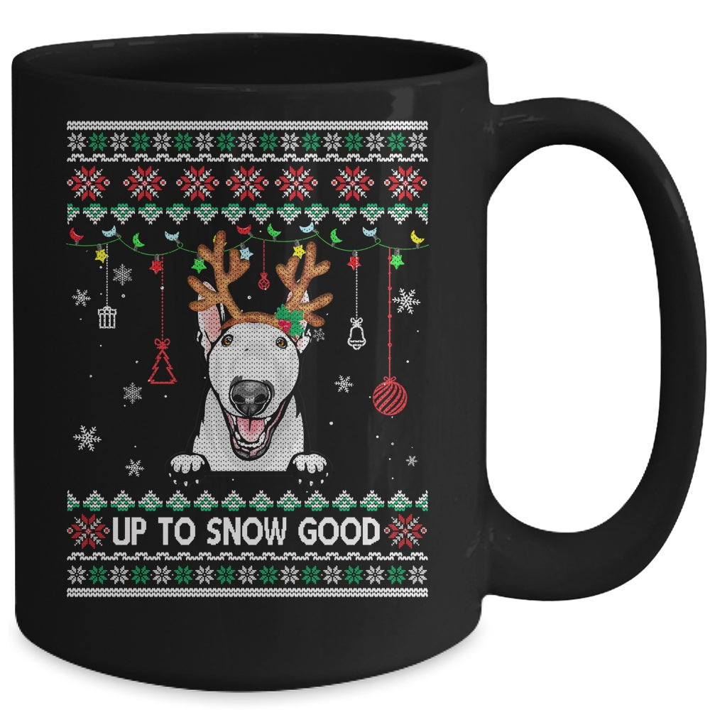 Bull Terrier Dog Reindeer Ugly Christmas Xmas Mug | siriusteestore