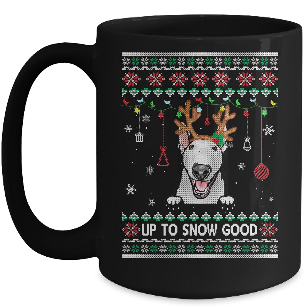 Bull Terrier Dog Reindeer Ugly Christmas Xmas Mug | siriusteestore