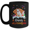 Bull Terrier HalloThanksMas Halloween Thanksgiving Christmas Mug | siriusteestore