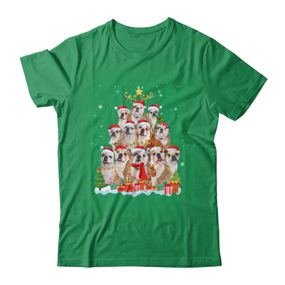 Bulldog Christmas Tree Pajama Xmas Shirt & Sweatshirt | siriusteestore