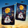 Bulldog Witch Halloween Flag Castle Background For Dog Lover Home | siriusteestore