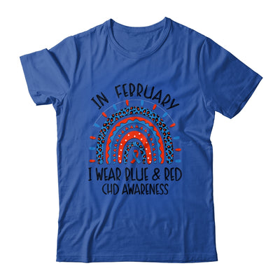 CHD Awareness Rainbow Blue Red Ribbon I Wear Blue Red Shirt & Hoodie | siriusteestore