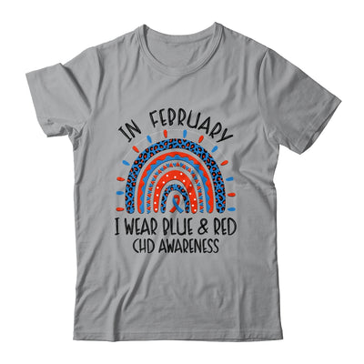 CHD Awareness Rainbow Blue Red Ribbon I Wear Blue Red Shirt & Hoodie | siriusteestore