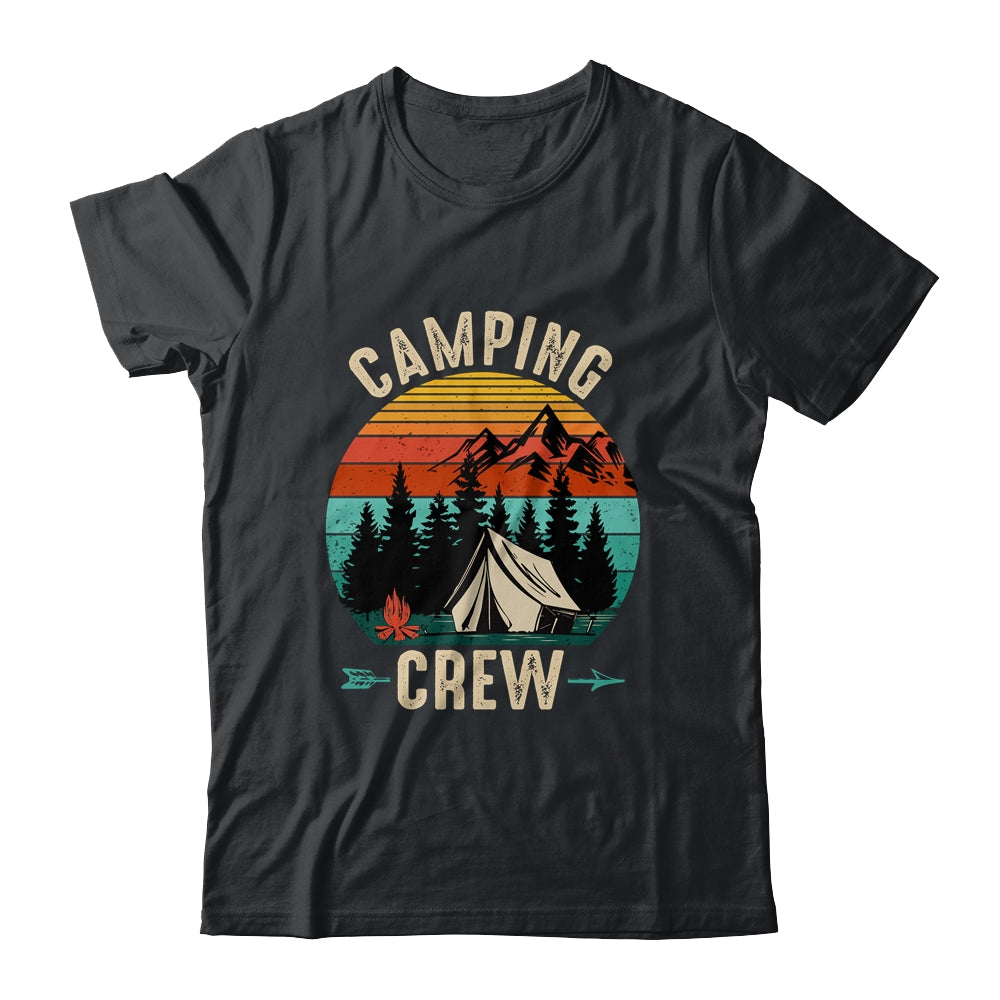 Camping Crew Retro Vintage For Family Camper Camping Shirt & Tank Top | siriusteestore