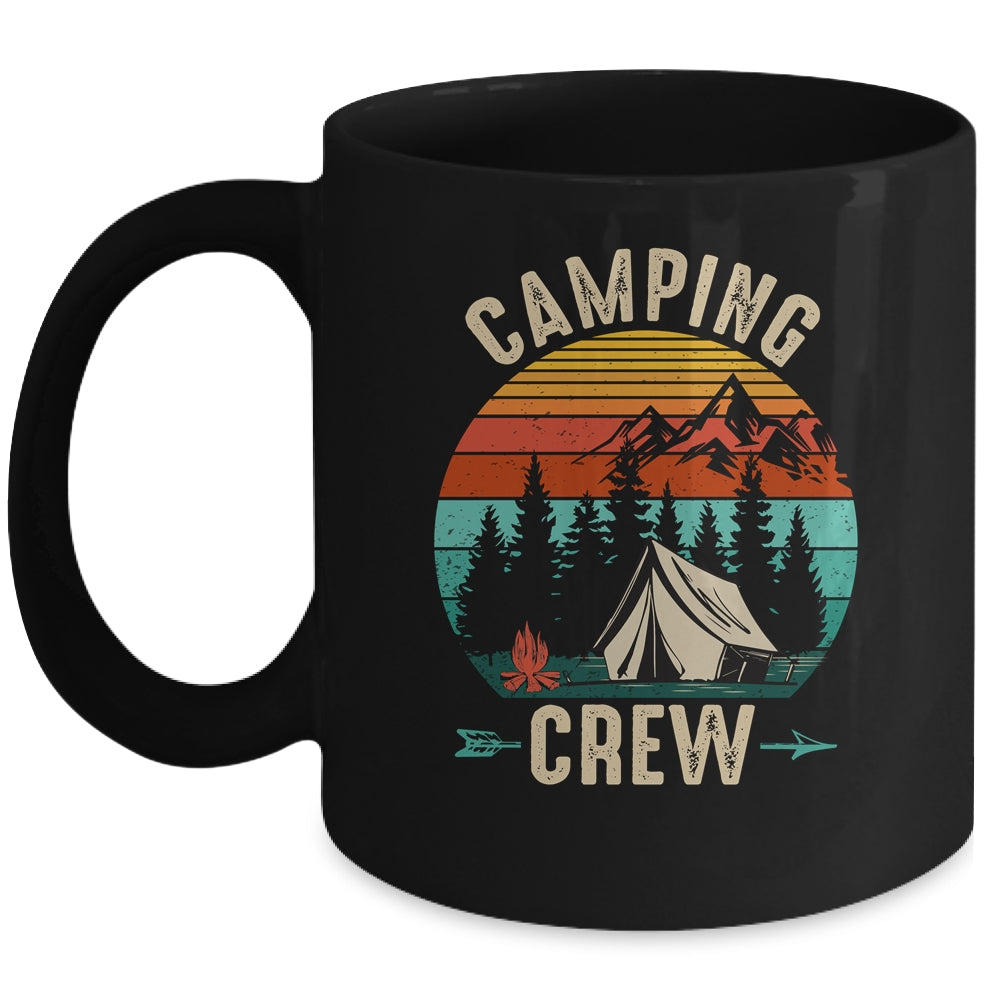 Camping Crew Retro Vintage For Family Camper Camping Mug | siriusteestore