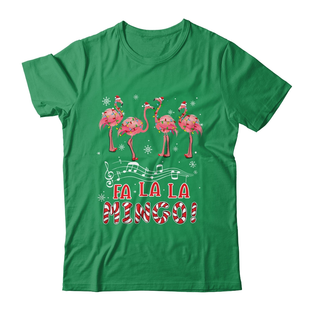 Candy Cane Flamingoes Fa La La Mingo Flamingo Christmas Shirt & Sweatshirt | siriusteestore