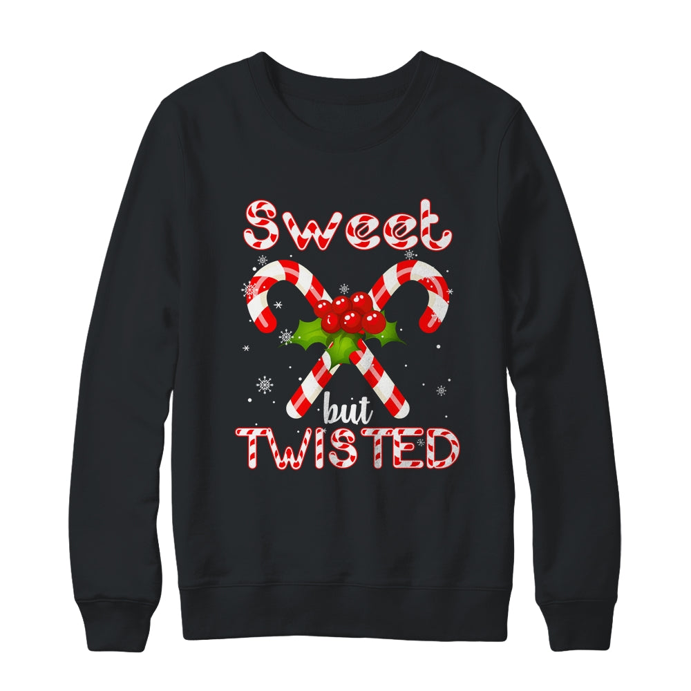 Candy Cane Sweet But Twisted Funny Merry Christmas Shirt & Sweatshirt | siriusteestore