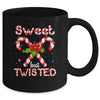 Candy Cane Sweet But Twisted Funny Merry Christmas Mug | siriusteestore