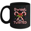 Candy Cane Sweet But Twisted Funny Merry Christmas Mug | siriusteestore