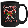 Candy Cane Sweet But Twisted Funny Merry Christmas Mug | siriusteestore