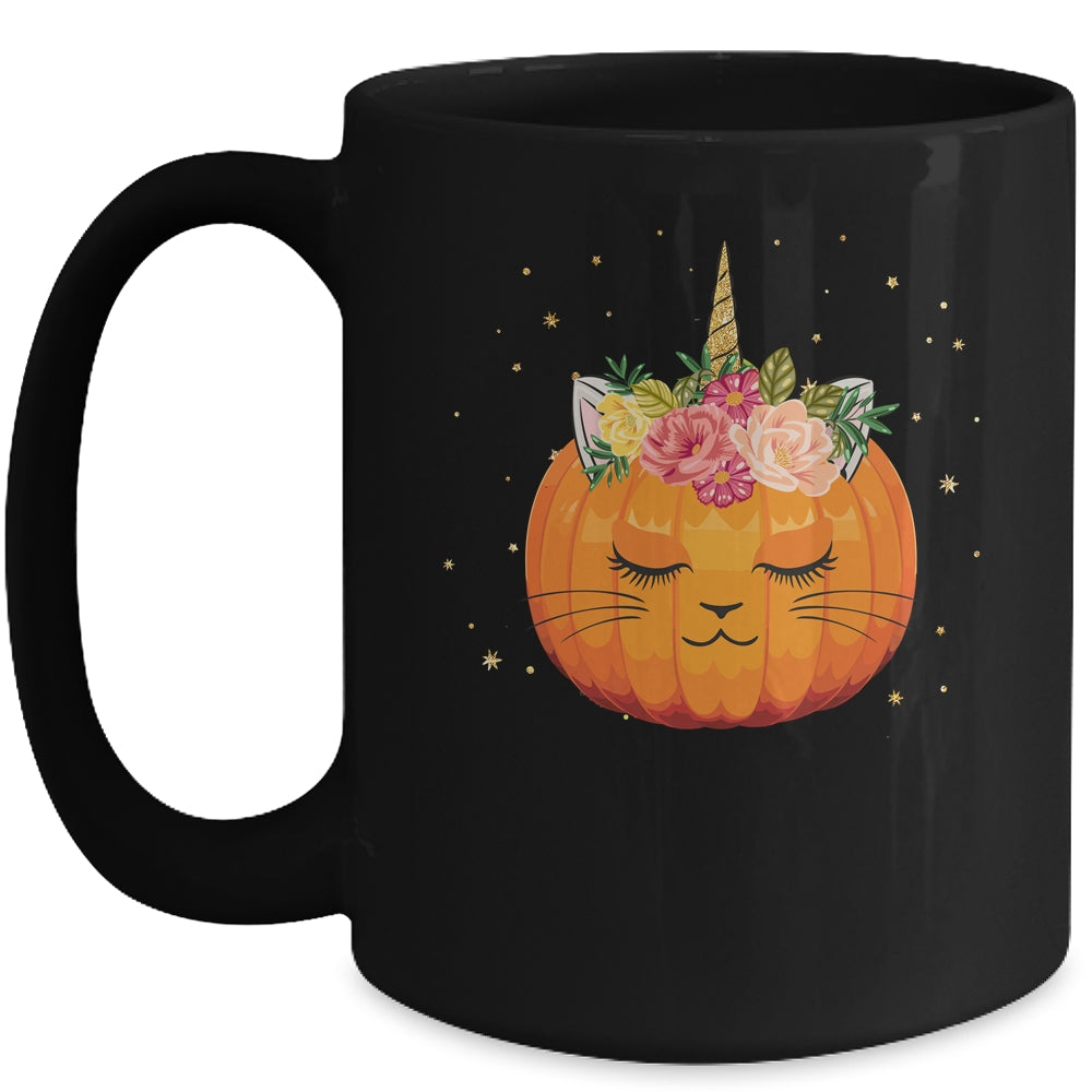 Cat Halloween For Women Girls Kids Cute Unicorn Cat Mug | siriusteestore