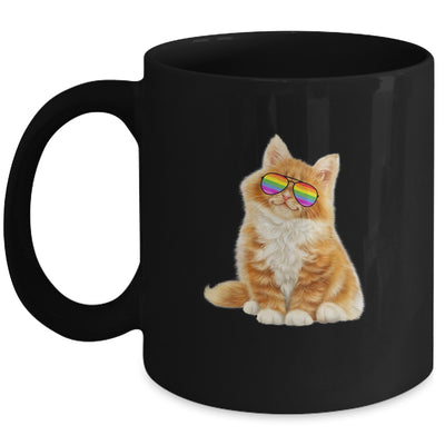 Cat LGBT Gay Rainbow Pride Flag Boys Men Girls Women Mug | siriusteestore