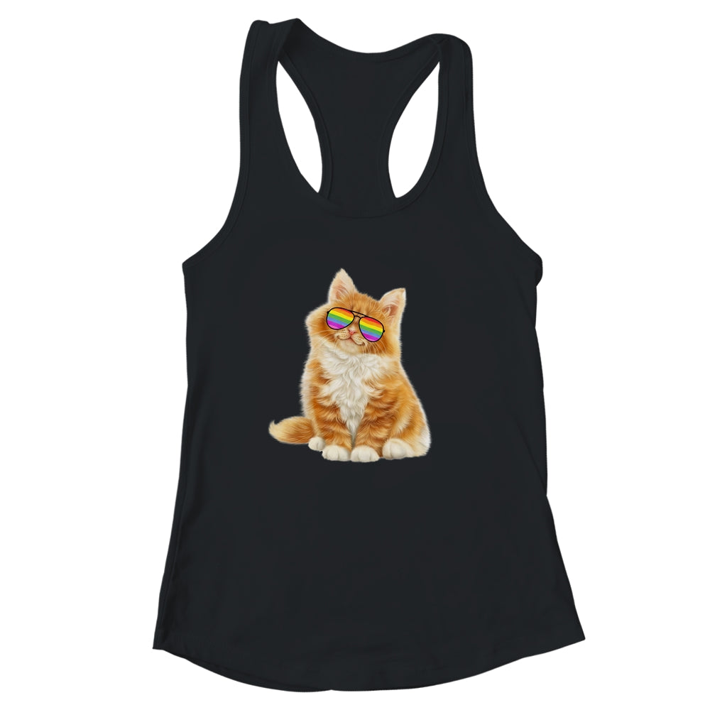 Cat LGBT Gay Rainbow Pride Flag Boys Men Girls Women Shirt & Tank Top | siriusteestore
