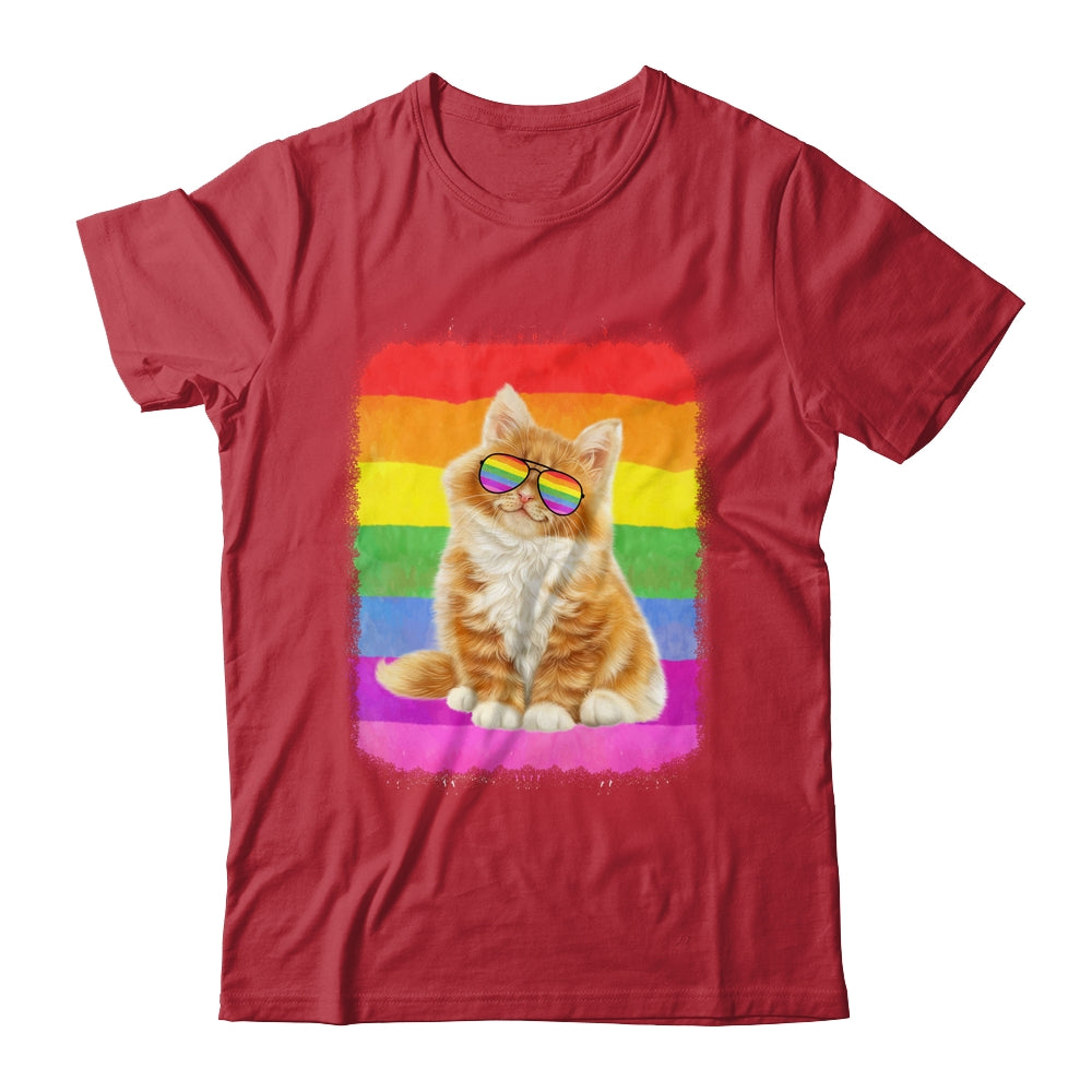 Cat LGBT Gay Rainbow Pride Flag Women Men Boys Girls Shirt & Tank Top | siriusteestore