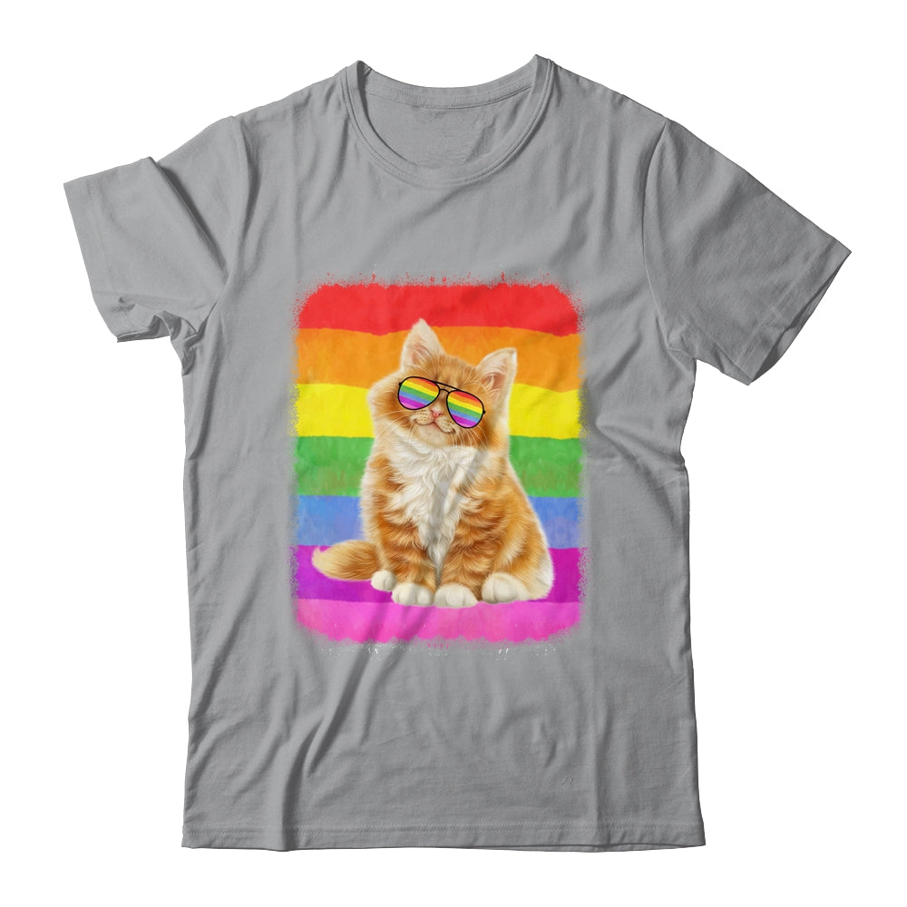 Cat LGBT Gay Rainbow Pride Flag Women Men Boys Girls Shirt & Tank Top | siriusteestore