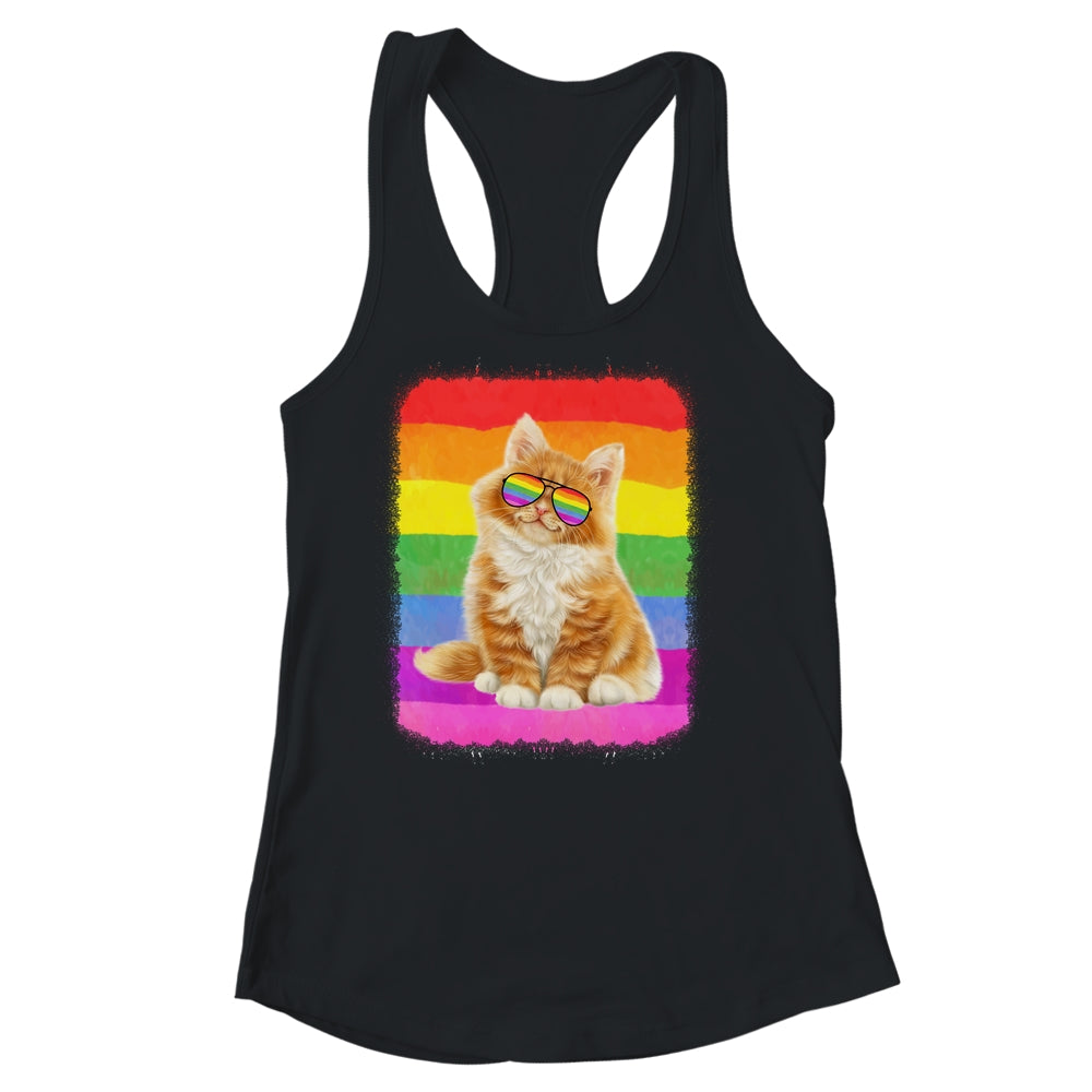 Cat LGBT Gay Rainbow Pride Flag Women Men Boys Girls Shirt & Tank Top | siriusteestore