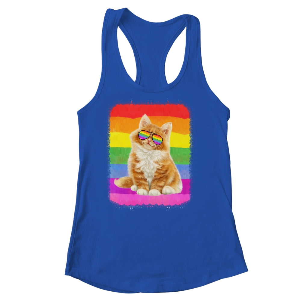 Cat LGBT Gay Rainbow Pride Flag Women Men Boys Girls Shirt & Tank Top | siriusteestore