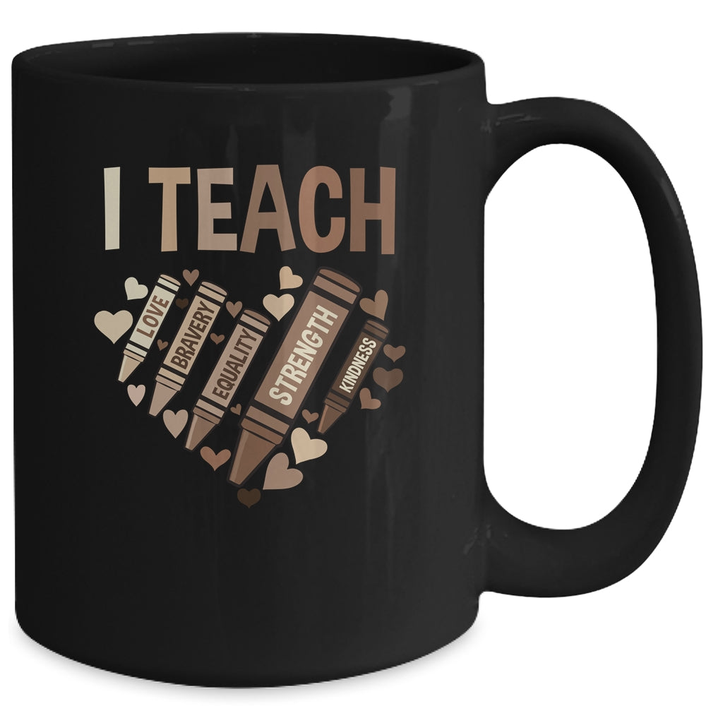 Celebrate Black History Month I Teach Black History Teacher Mug | siriusteestore