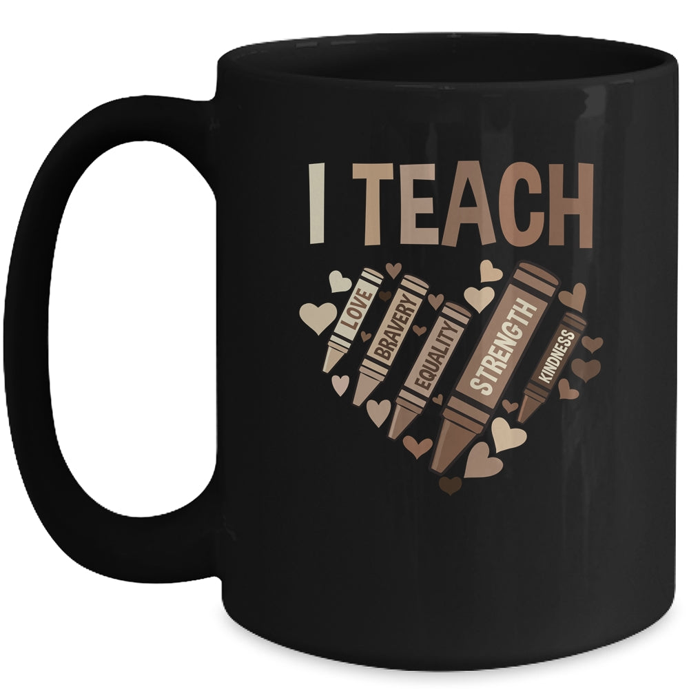 Celebrate Black History Month I Teach Black History Teacher Mug | siriusteestore