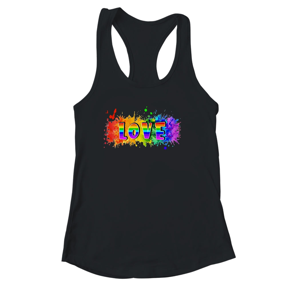 Celebrate Pride Month With Love LGBT Pride Rainbow Shirt & Tank Top | siriusteestore