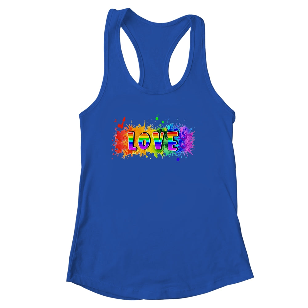 Celebrate Pride Month With Love LGBT Pride Rainbow Shirt & Tank Top | siriusteestore