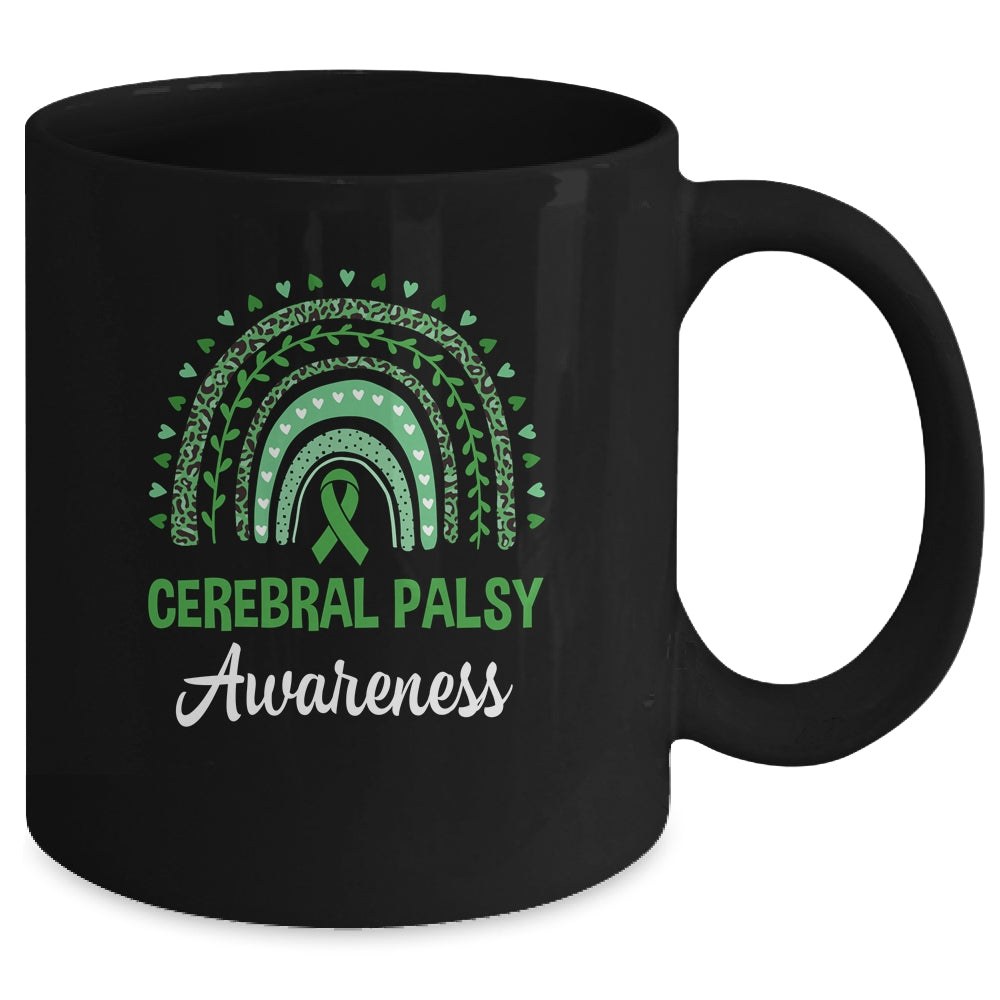 Cerebral Palsy Awareness Month Retro Rainbow Mug | siriusteestore