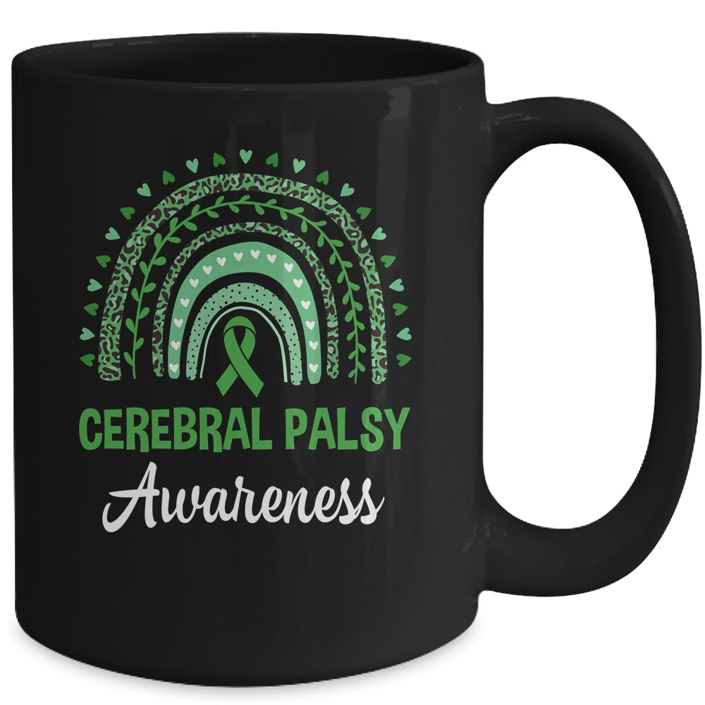 Cerebral Palsy Awareness Month Retro Rainbow Mug | siriusteestore