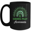 Cerebral Palsy Awareness Month Retro Rainbow Mug | siriusteestore