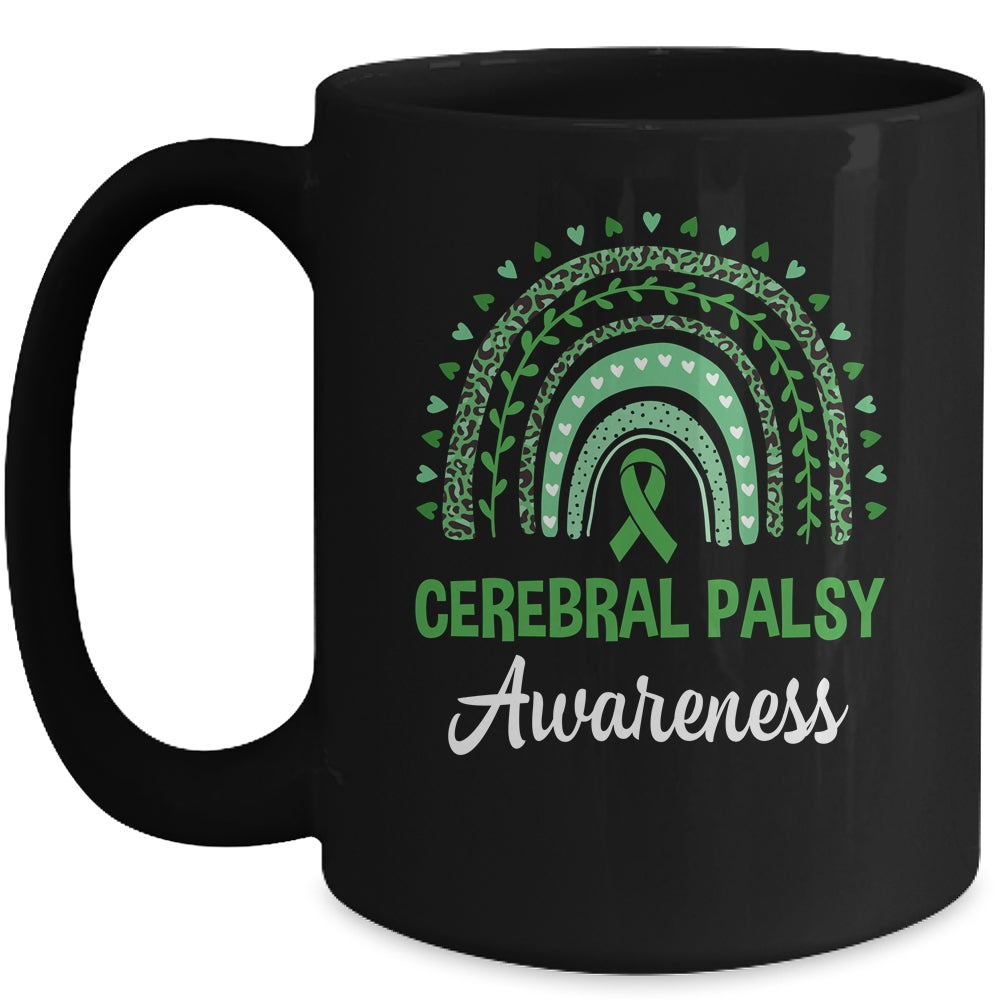 Cerebral Palsy Awareness Month Retro Rainbow Mug | siriusteestore
