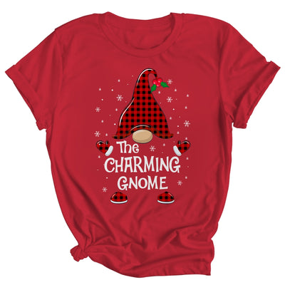 Charming Gnome Buffalo Plaid Matching Christmas Pajama Gift Shirt & Sweatshirt | siriusteestore