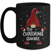 Charming Gnome Buffalo Plaid Matching Christmas Pajama Gift Mug | siriusteestore