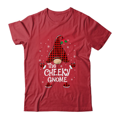 Cheeky Gnome Buffalo Plaid Matching Christmas Pajama Gift Shirt & Sweatshirt | siriusteestore